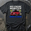 Renault 5 Turbo Mid-Engine Monster Group B Legend T-Shirt-Beklædning-Renault-Sort-S-Garage Culture Shop- garage - man cave - merchandise