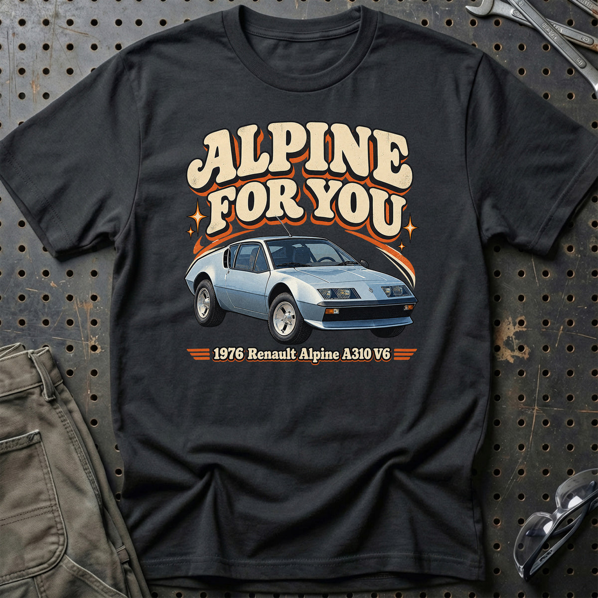 
Renault Alpine A310 V6 1976 – Alpine for You T-Shirt – Sort