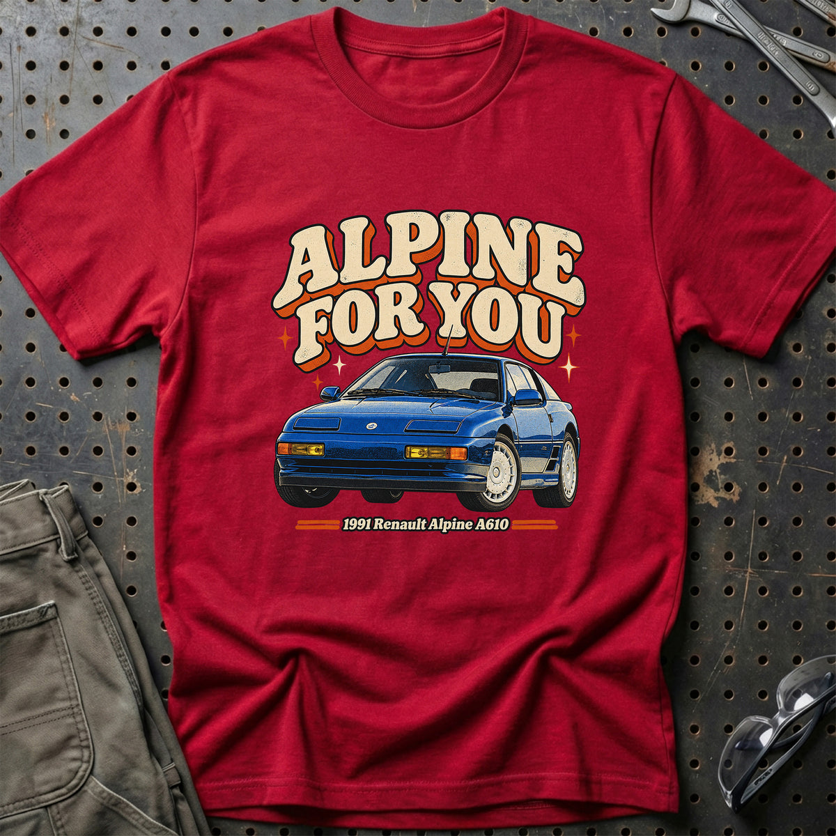 
Renault Alpine A610 1991 – Alpine for You T-Shirt – Rød