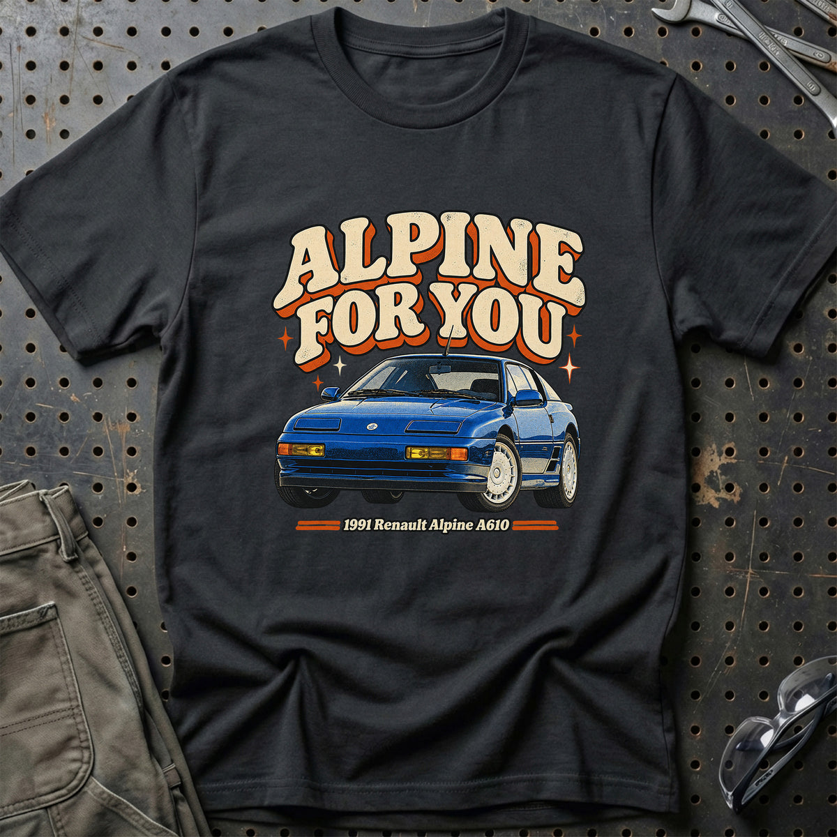 
Renault Alpine A610 1991 – Alpine for You T-Shirt – Sort