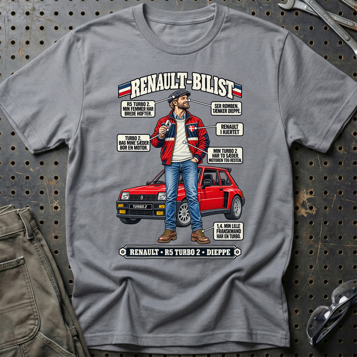 
Renault-Bilist T-Shirt – Grå Sport
