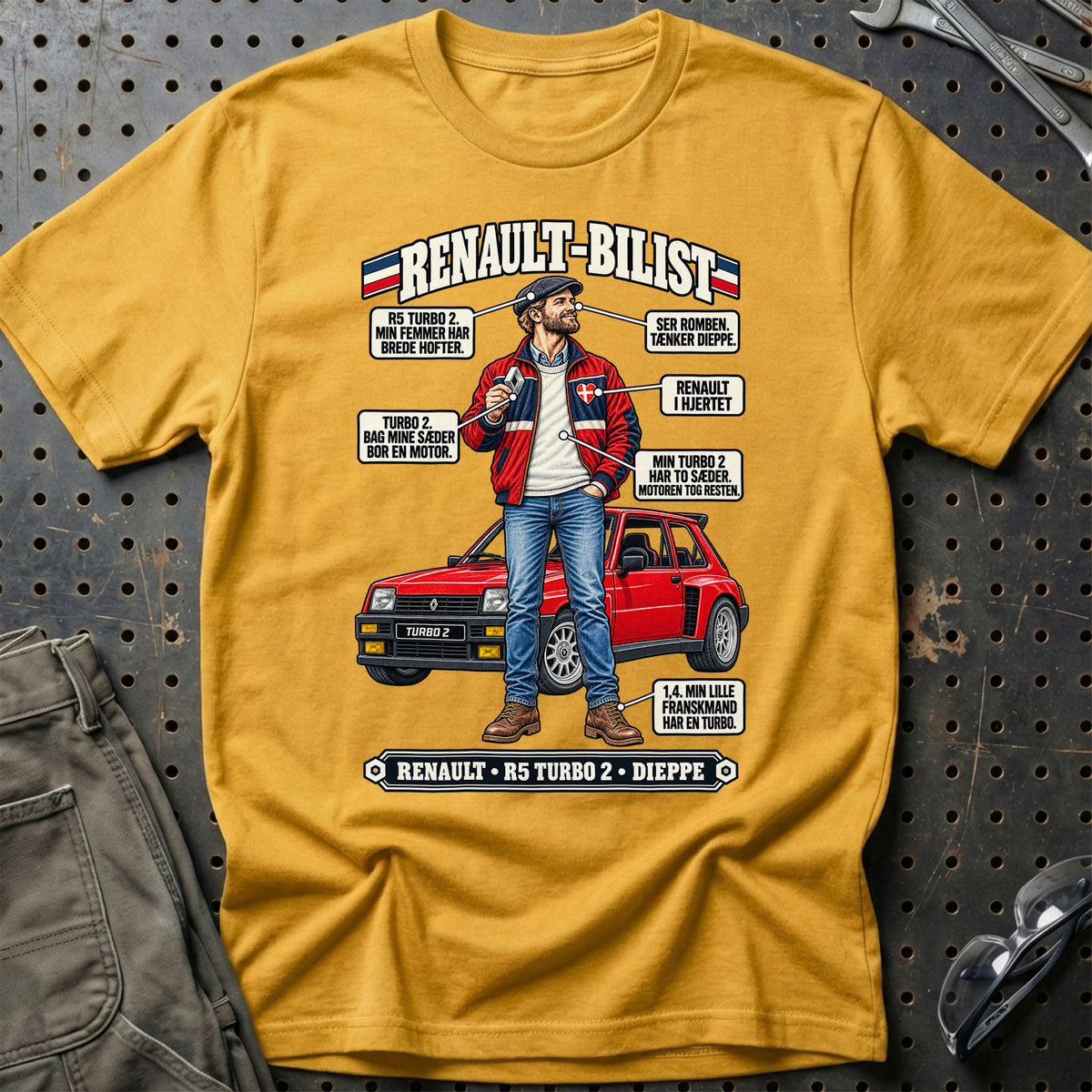 
Renault-Bilist T-Shirt – Guld
