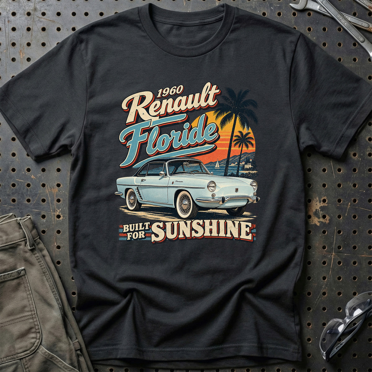 
Renault Floride 1960 – Built for Sunshine T-Shirt – Sort