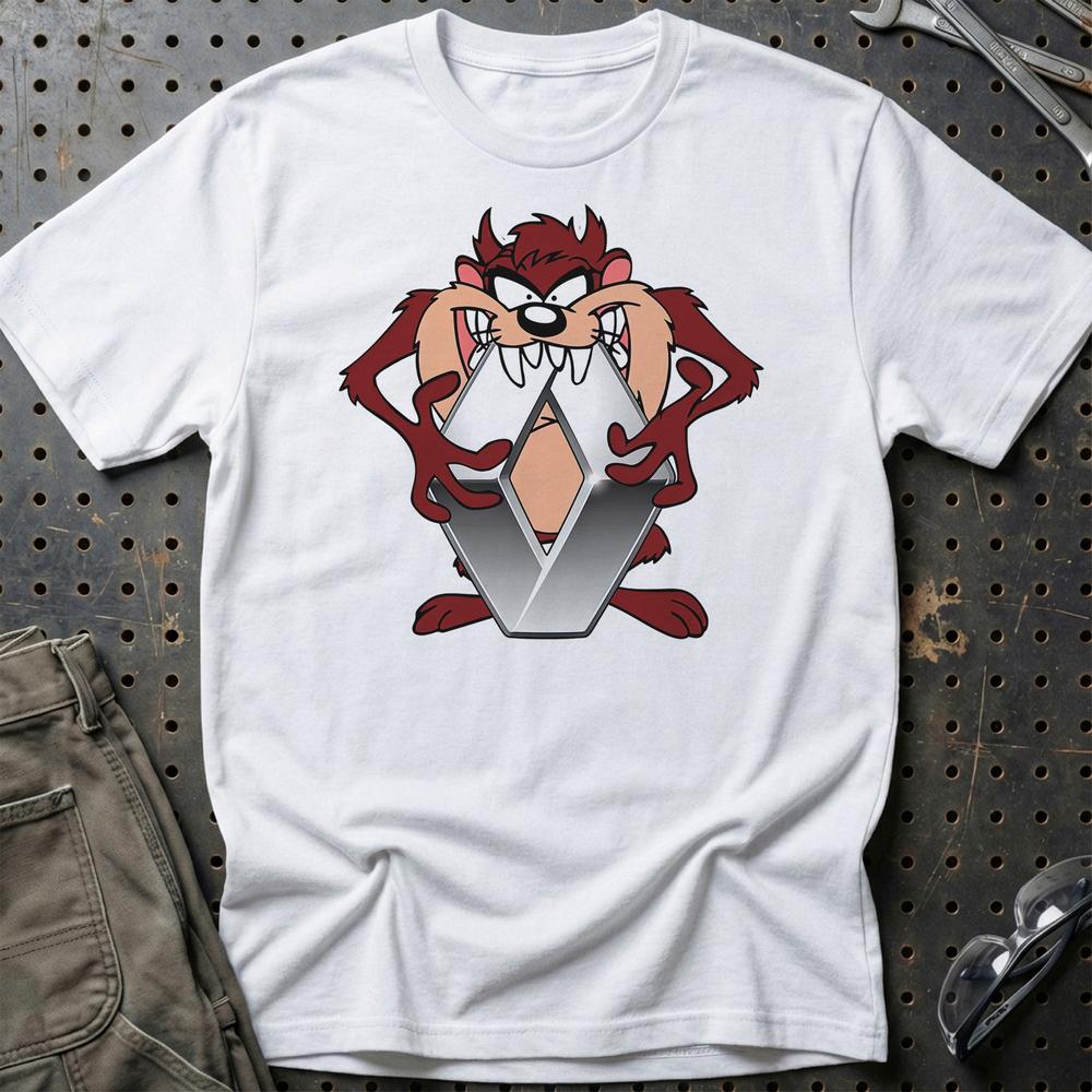 Renault TAZ T-Shirt-Beklædning-Renault-Hvid-S-Garage Culture Shop- garage - man cave - merchandise