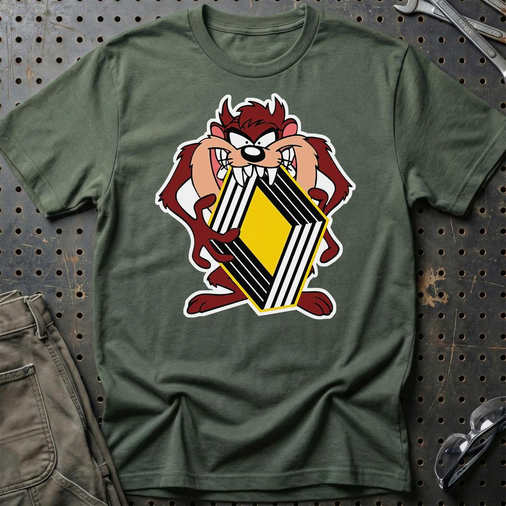 Renault TAZ T-Shirt-Beklædning-Renault-Grøn Militær-S-Garage Culture Shop- garage - man cave - merchandise