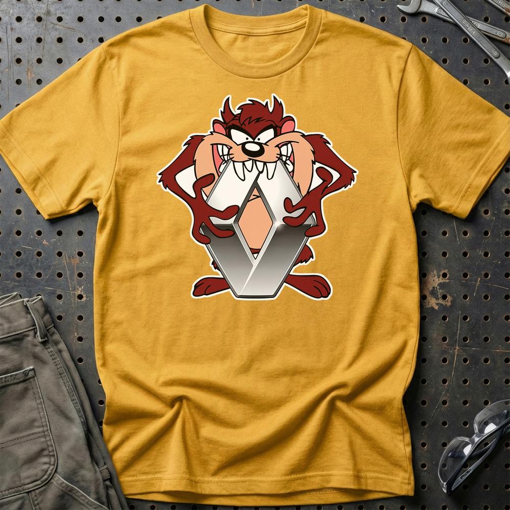 Renault TAZ T-Shirt-Beklædning-Renault-Guld-S-Garage Culture Shop- garage - man cave - merchandise