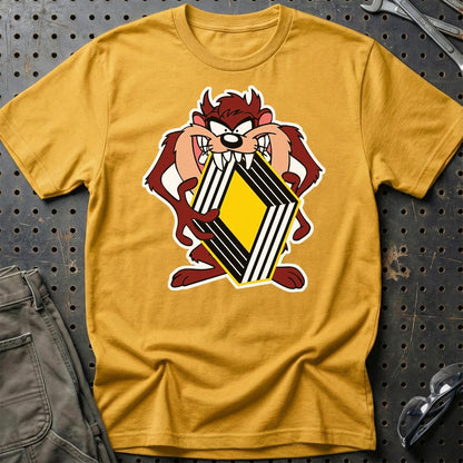 Renault TAZ Unisex T-Shirt , Bomuld-Beklædning-Renault-Guld-S-Garage Culture Shop- garage - man cave - merchandise