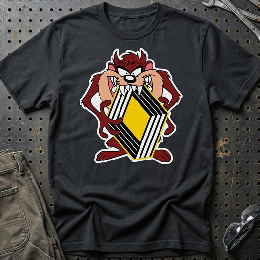Renault TAZ Unisex T-Shirt , Bomuld-Beklædning-Renault-Sort-S-Garage Culture Shop- garage - man cave - merchandise