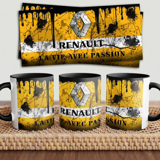 Renault "To Toner" Vintage Keramisk Krus-Krus-Renault-Garage Culture Shop- garage - man cave - merchandise