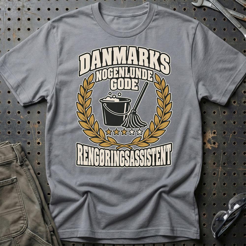 
Produktbillede af Rengøringsassistent – Danmarks Nogenlunde Gode T-Shirt