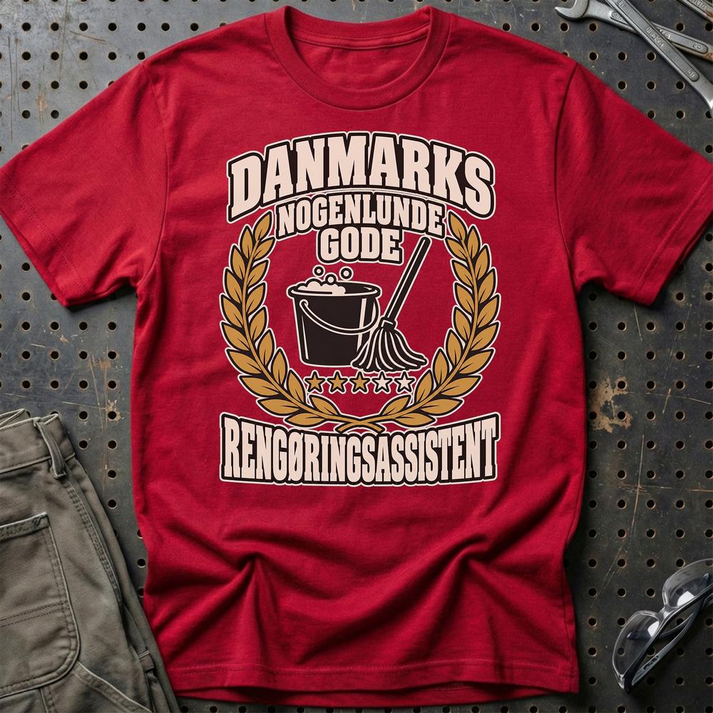 
Produktbillede af Rengøringsassistent – Danmarks Nogenlunde Gode T-Shirt