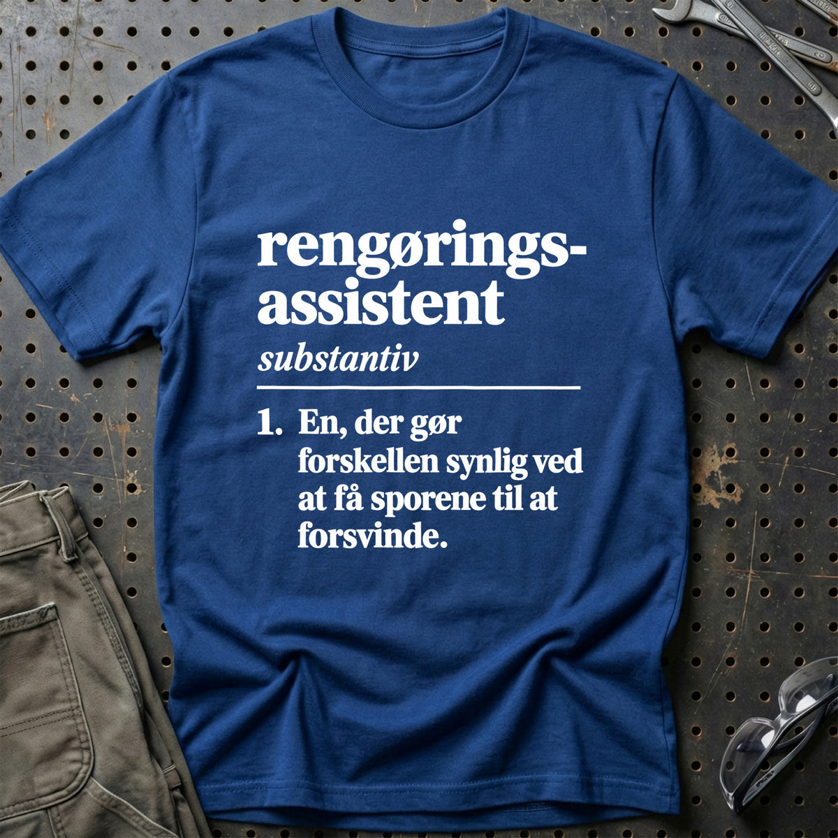 
Rengøringsassistent – Definition T-Shirt – Blå Royal