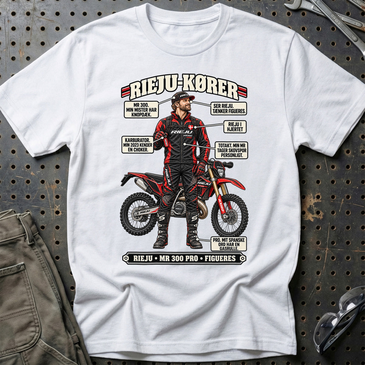
Rieju-Kører T-Shirt – Hvid