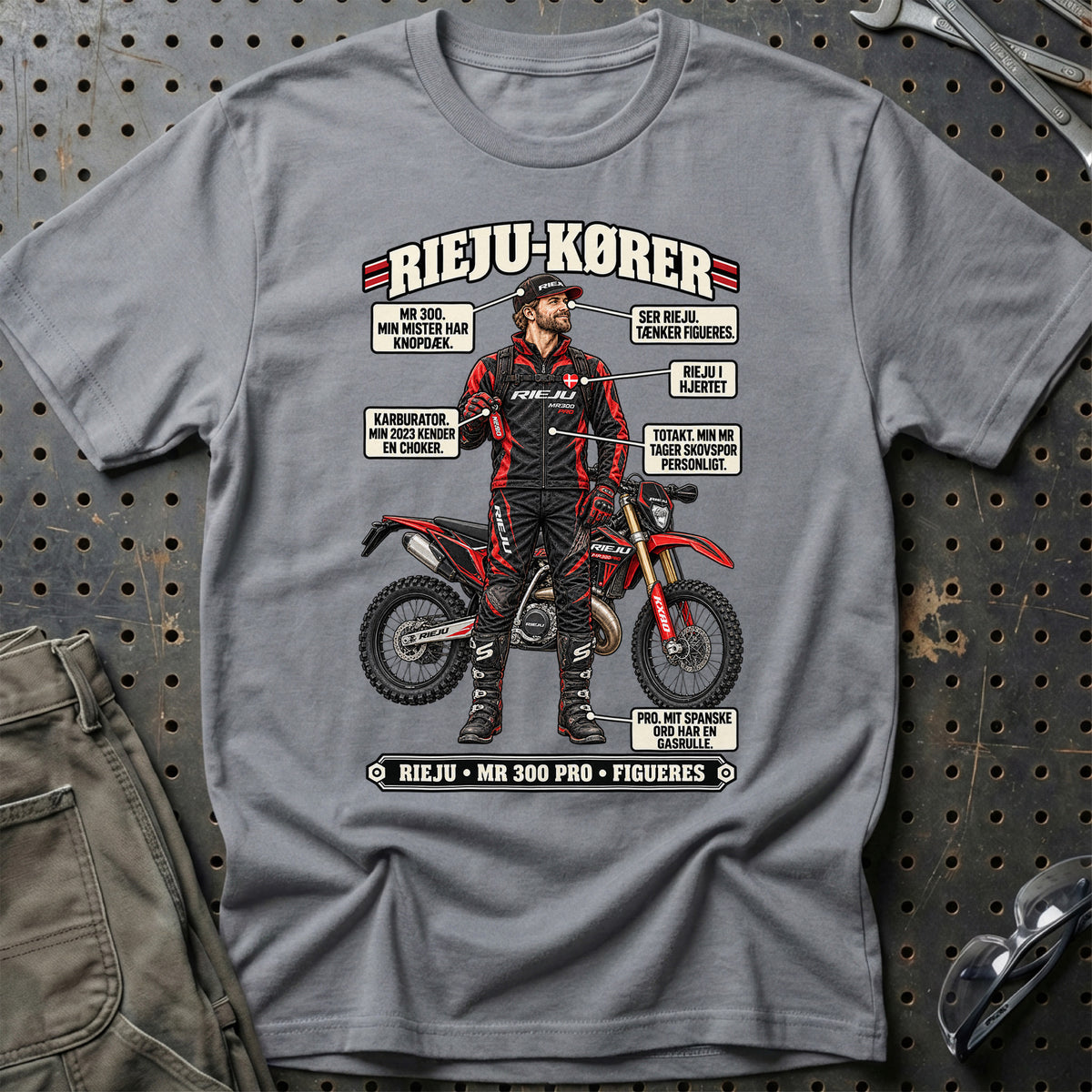 
Rieju-Kører T-Shirt – Grå Sport