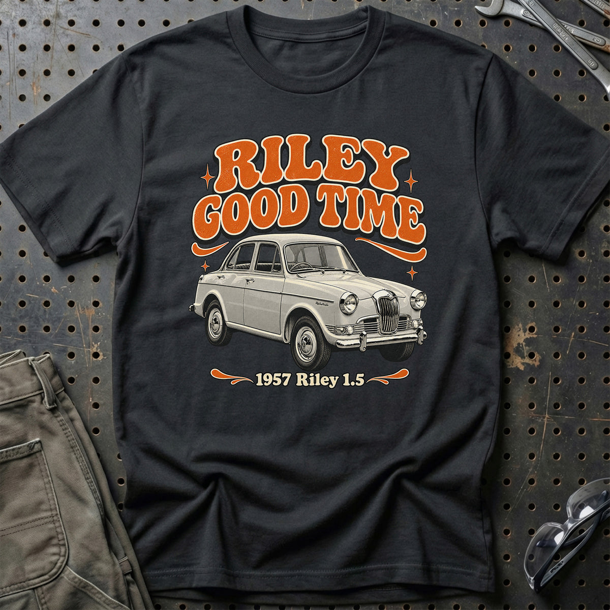 
Riley 1.5 1957 – Riley Good Time T-Shirt – Sort