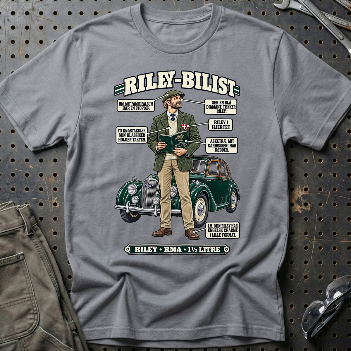 
Riley-Bilist T-Shirt – Grå Sport