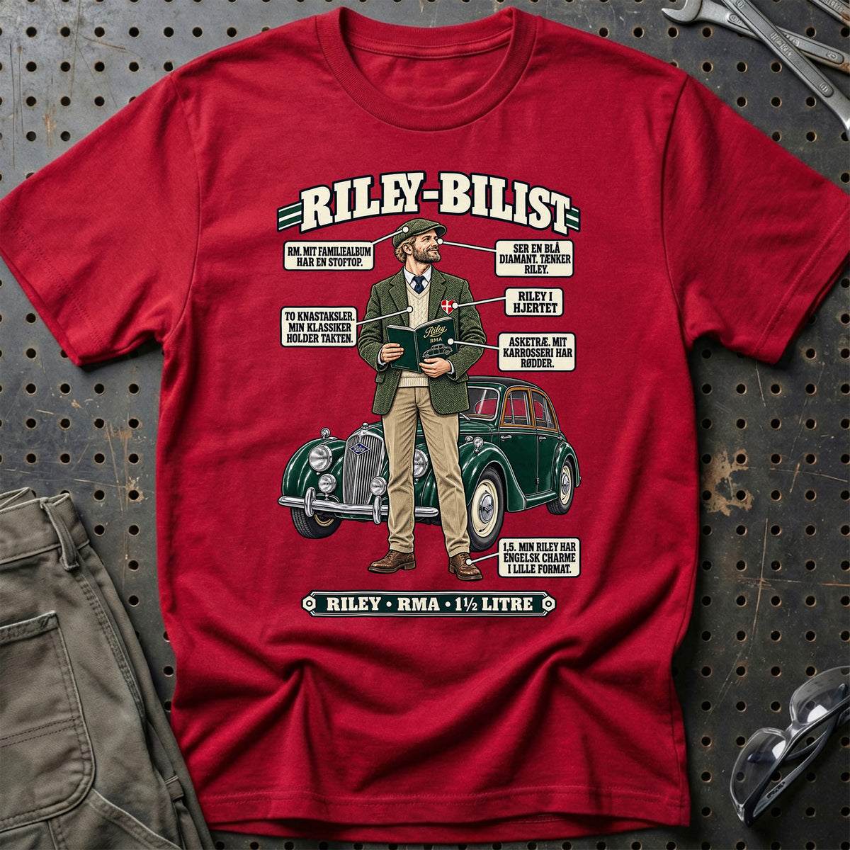 
Riley-Bilist T-Shirt – Rød
