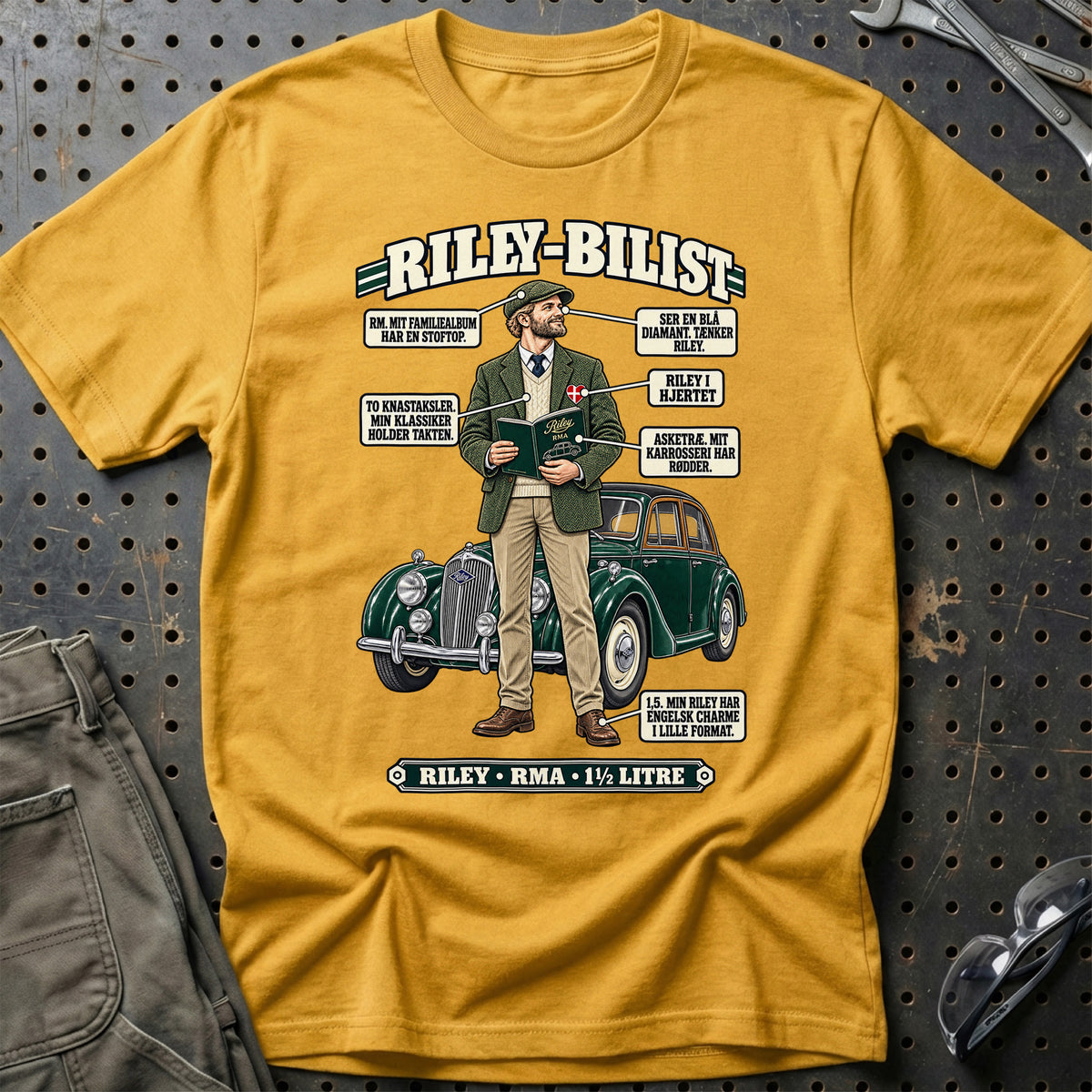 
Riley-Bilist T-Shirt – Guld