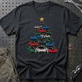 
Rimac Juletræ Christmas Tree Unisex T-Shirt – Sort – print foran