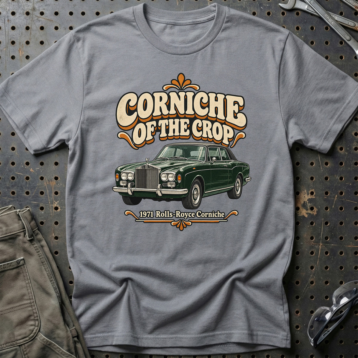 
Rolls-Royce Corniche 1971 – Corniche of the Crop T-Shirt – Grå Sport