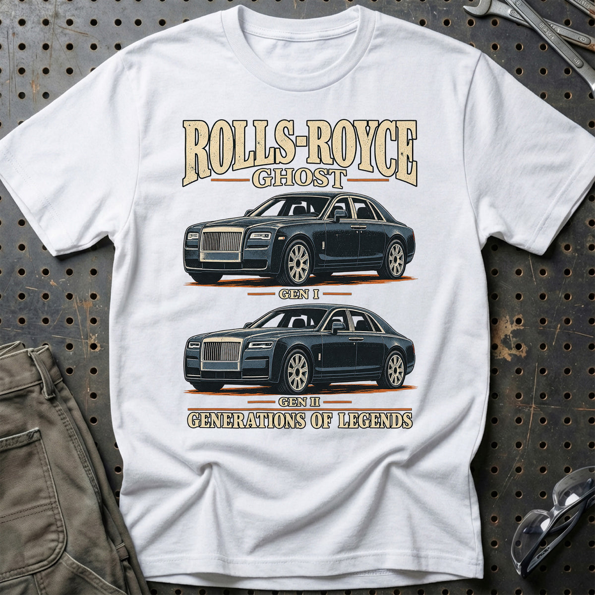 
Rolls-Royce Ghost – Generations of Legends T-Shirt – Hvid