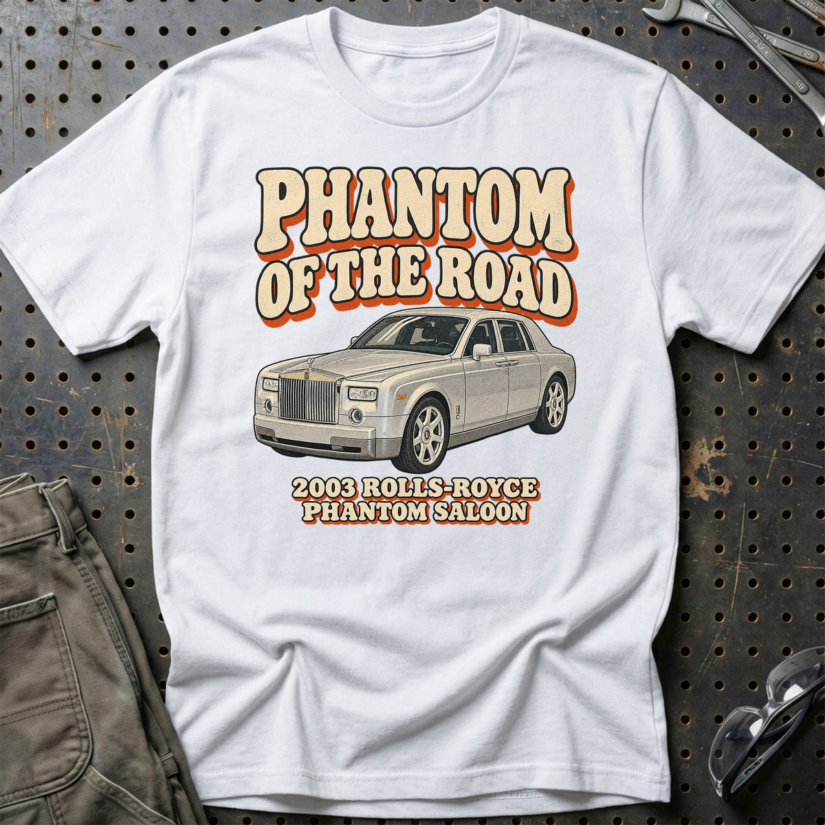 
Rolls-Royce Phantom Saloon 2003 – Phantom of the Road T-Shirt – Hvid