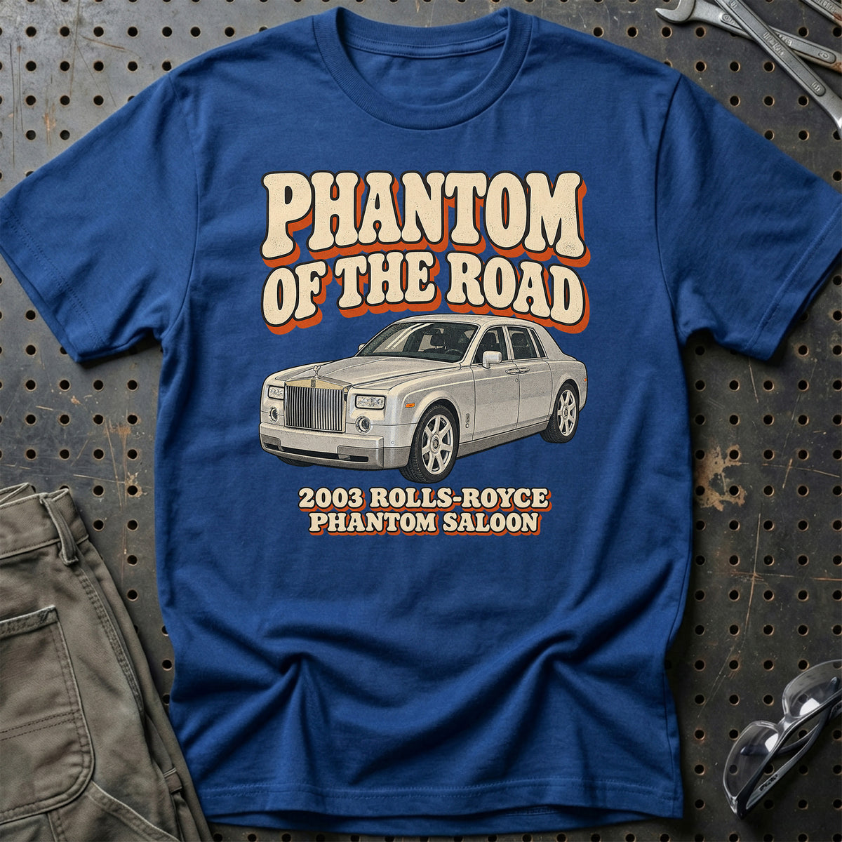 
Rolls-Royce Phantom Saloon 2003 – Phantom of the Road T-Shirt – Blå Royal
