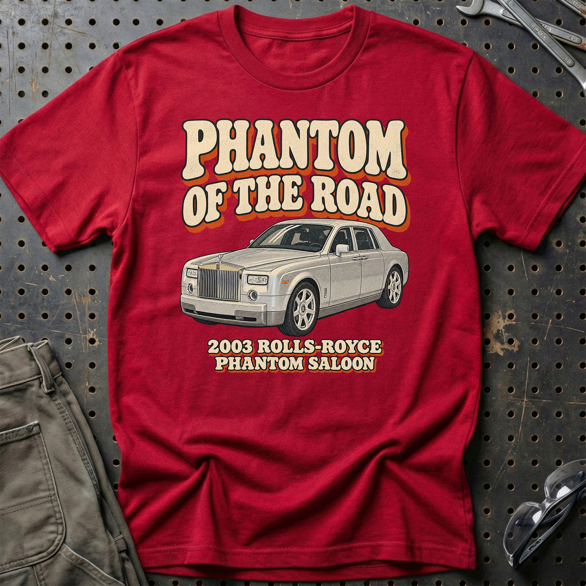 
Rolls-Royce Phantom Saloon 2003 – Phantom of the Road T-Shirt – Rød
