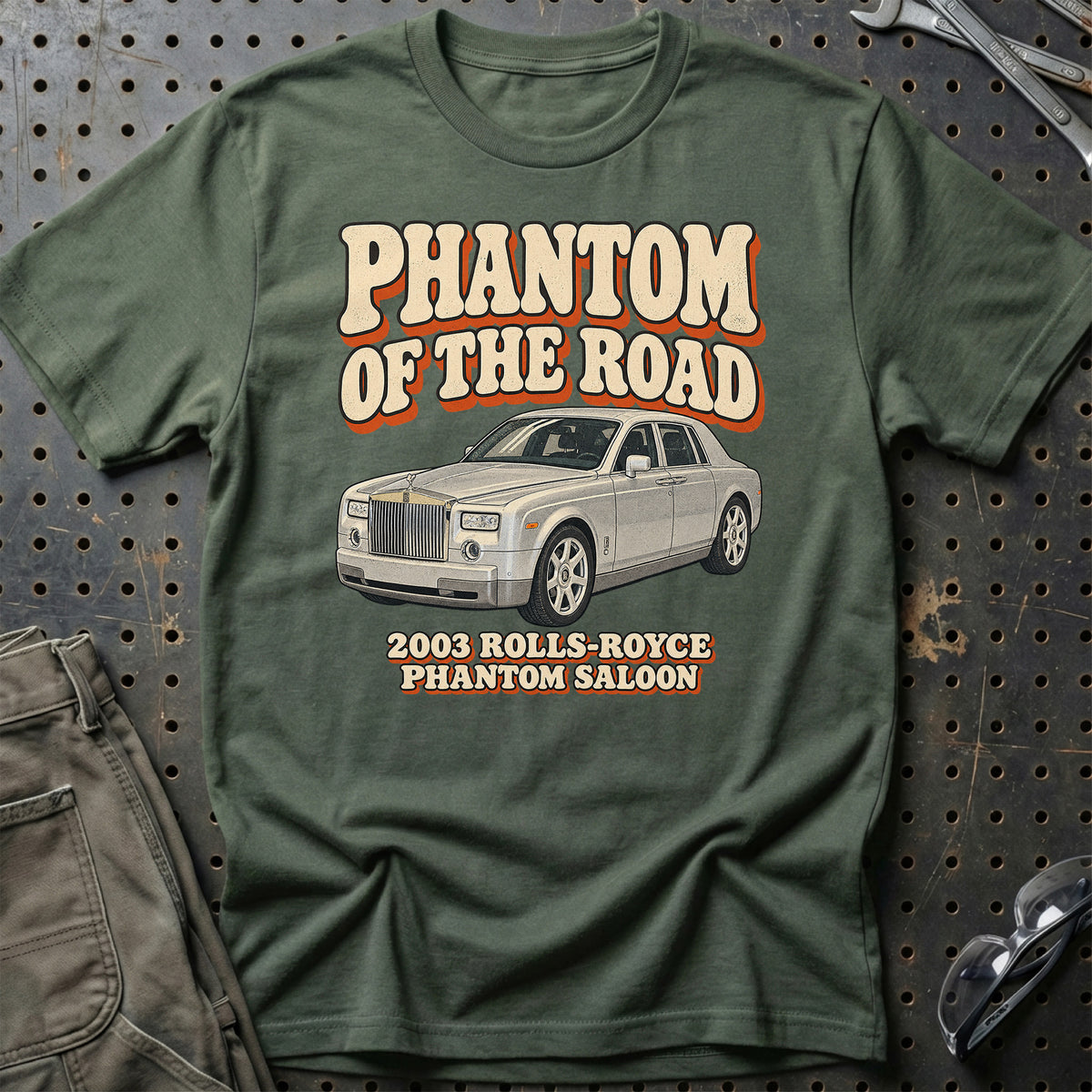 
Rolls-Royce Phantom Saloon 2003 – Phantom of the Road T-Shirt – Grøn Militær