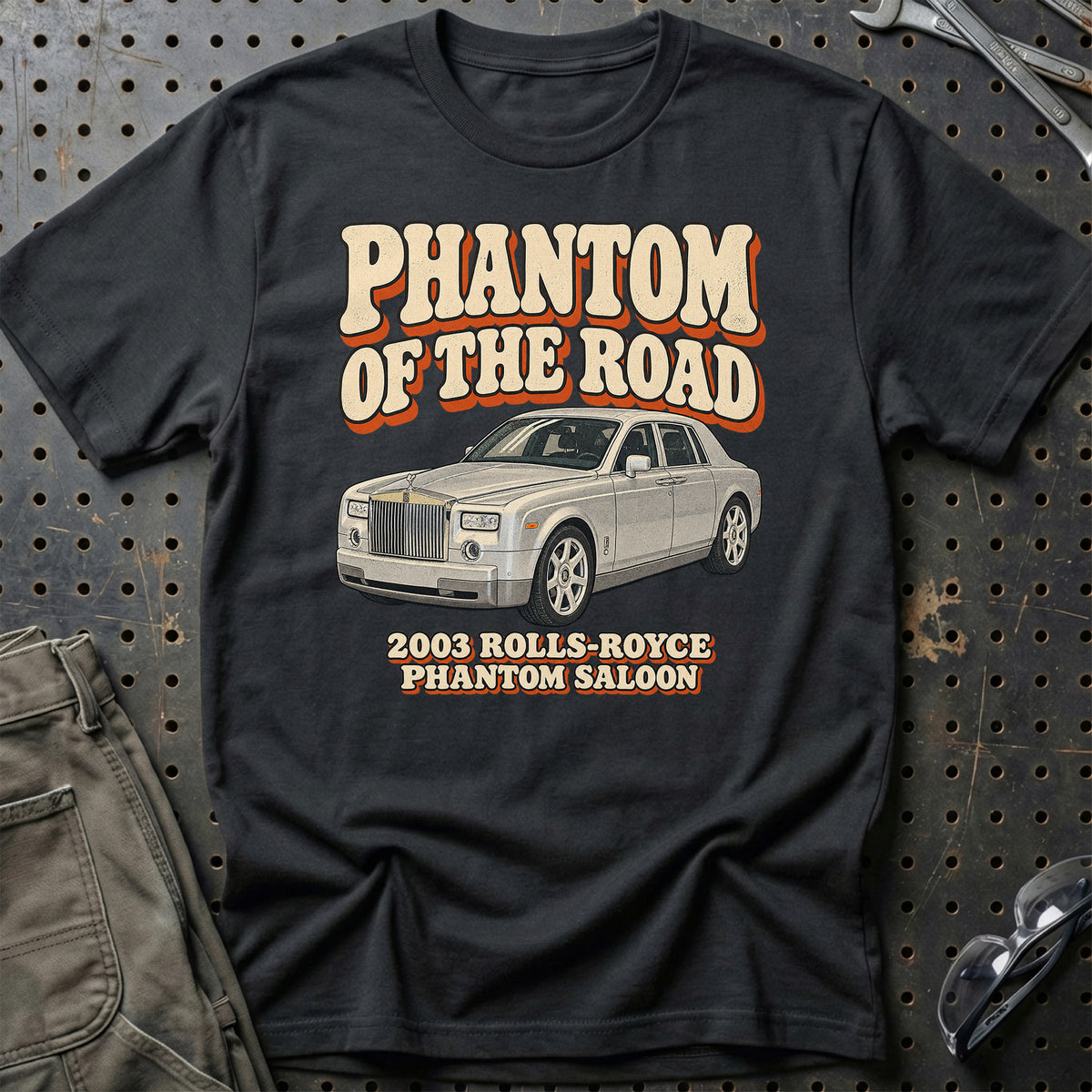 
Rolls-Royce Phantom Saloon 2003 – Phantom of the Road T-Shirt – Sort