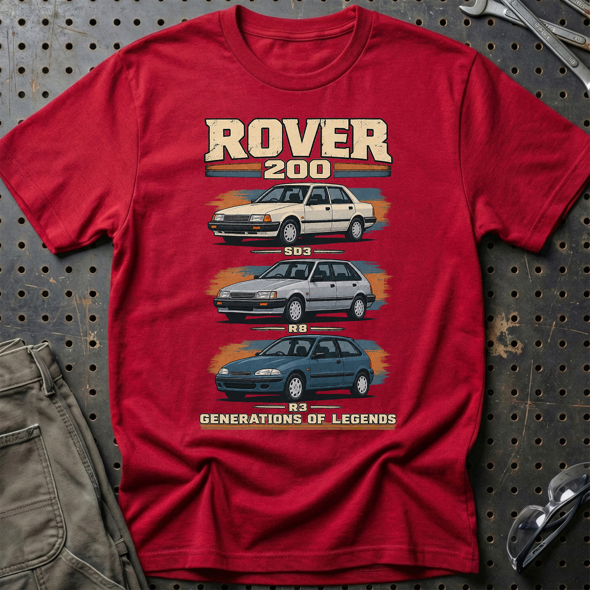 
Rover 200 – Generations of Legends T-Shirt – Rød