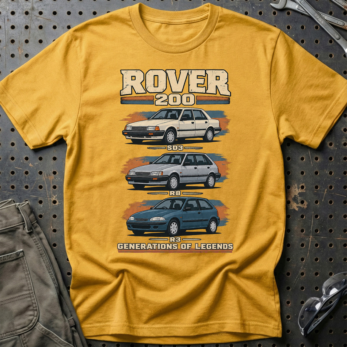 
Rover 200 – Generations of Legends T-Shirt – Guld