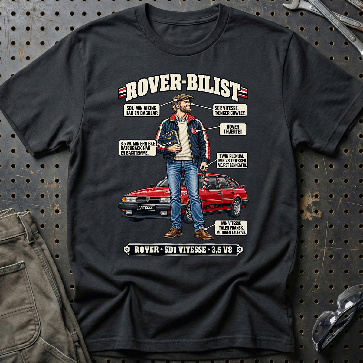
Rover-Bilist T-Shirt – Sort