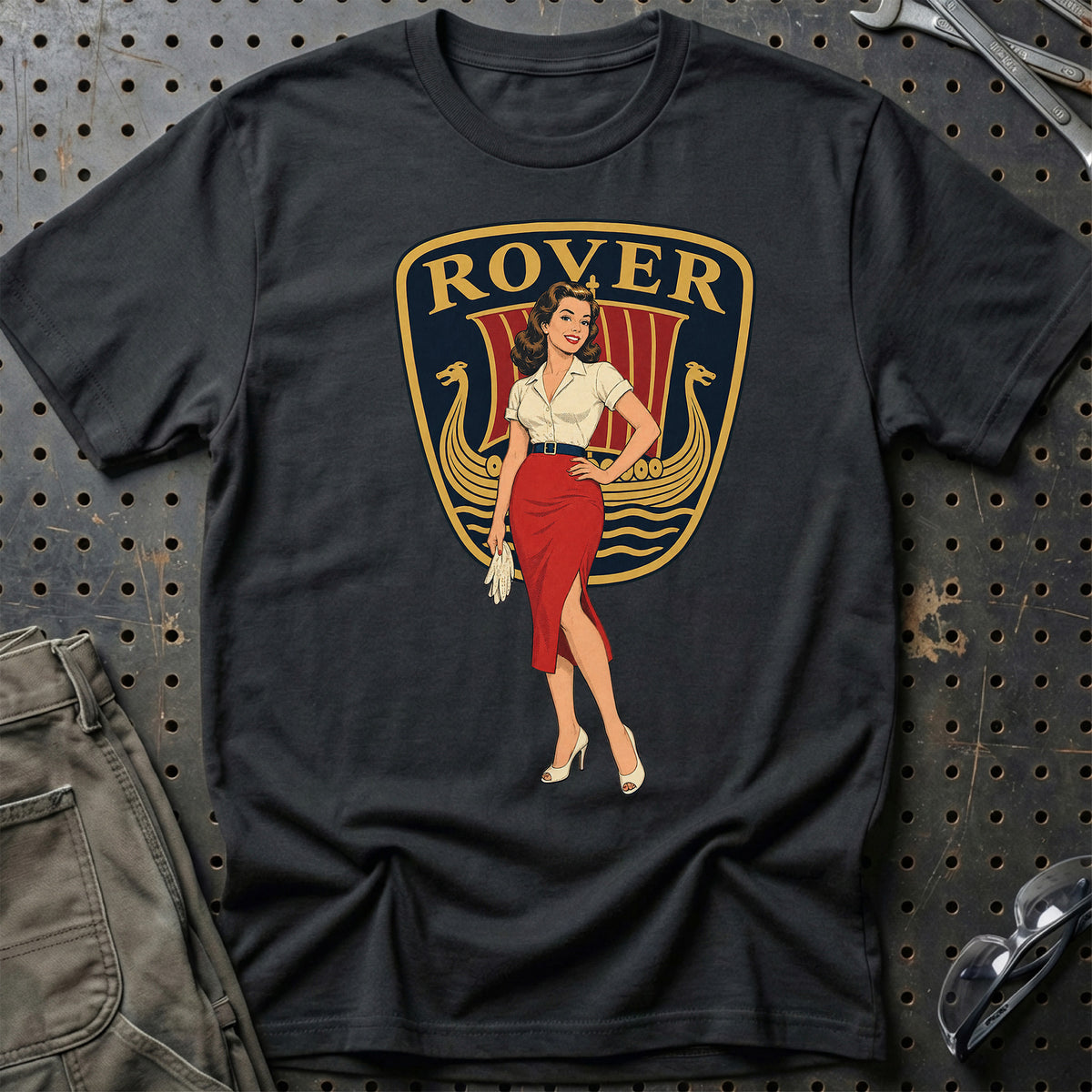 Rover Retro Pinup T-Shirt – Sort