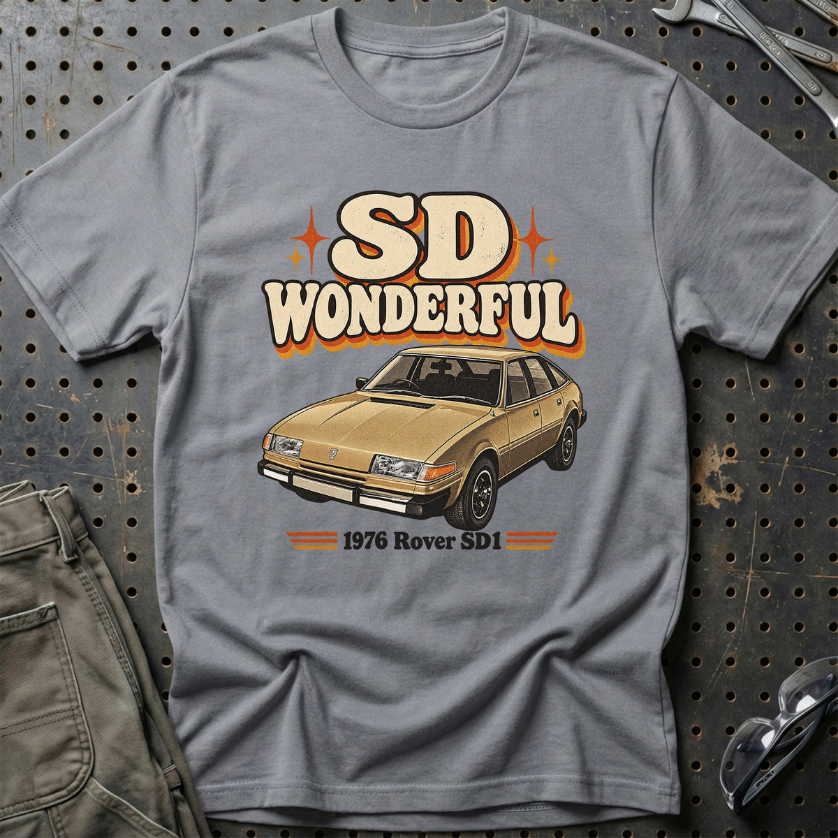 
Rover SD1 1976 – SD Wonderful T-Shirt – Grå Sport