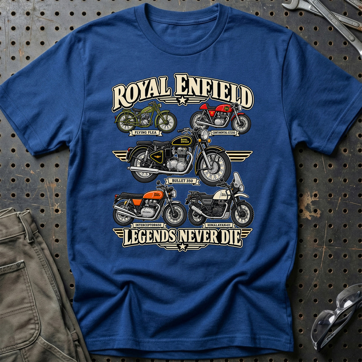 
Produktbillede af Royal Enfield Legends Never Die T-Shirt