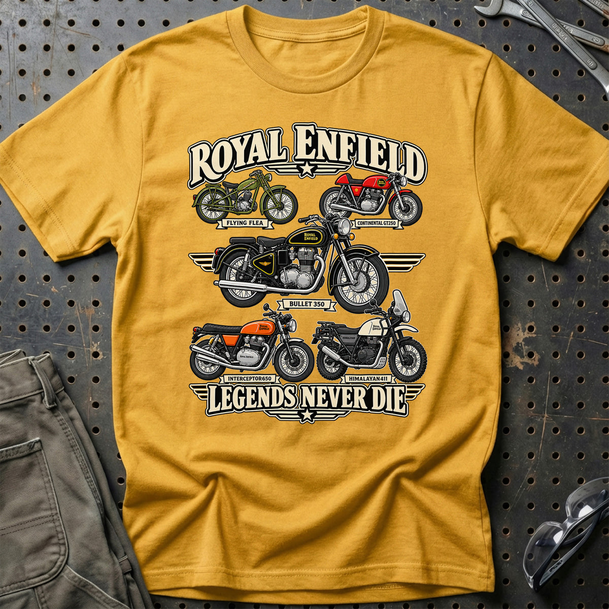 
Produktbillede af Royal Enfield Legends Never Die T-Shirt