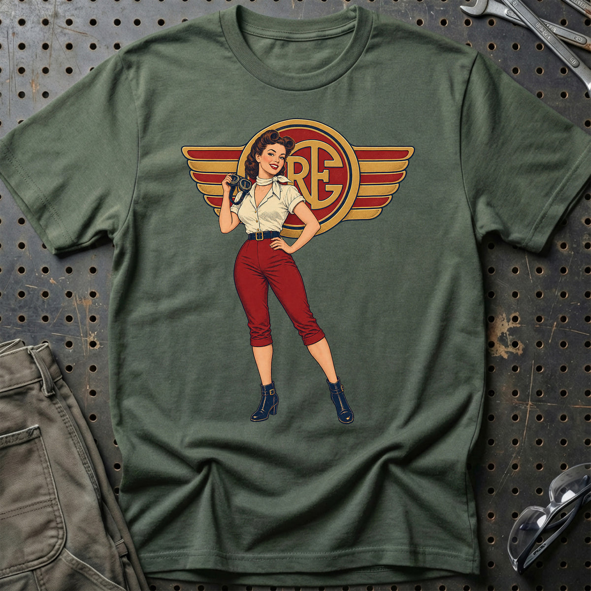 
Produktbillede af Royal Enfield Retro Pinup T-Shirt