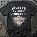 Royal Enfield Rigtige Kvinder Kører T-Shirt-Beklædning-Royal Enfield-Sort-S-Garage Culture Shop- garage - man cave - merchandise