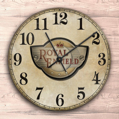 Royal Enfield Vægur Rundt-Clock-Royal Enfield-Garage Culture Shop- garage - man cave - merchandise