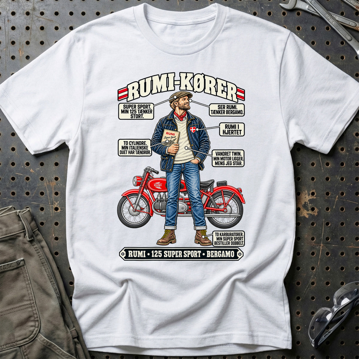 
Rumi-Kører T-Shirt – Hvid