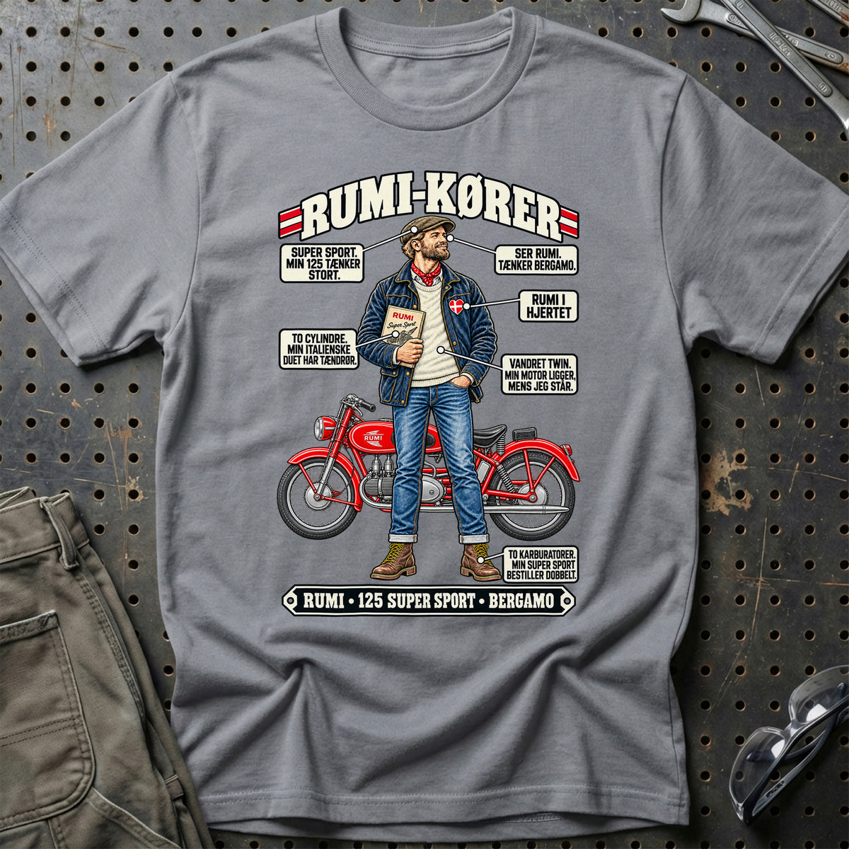 
Rumi-Kører T-Shirt – Grå Sport