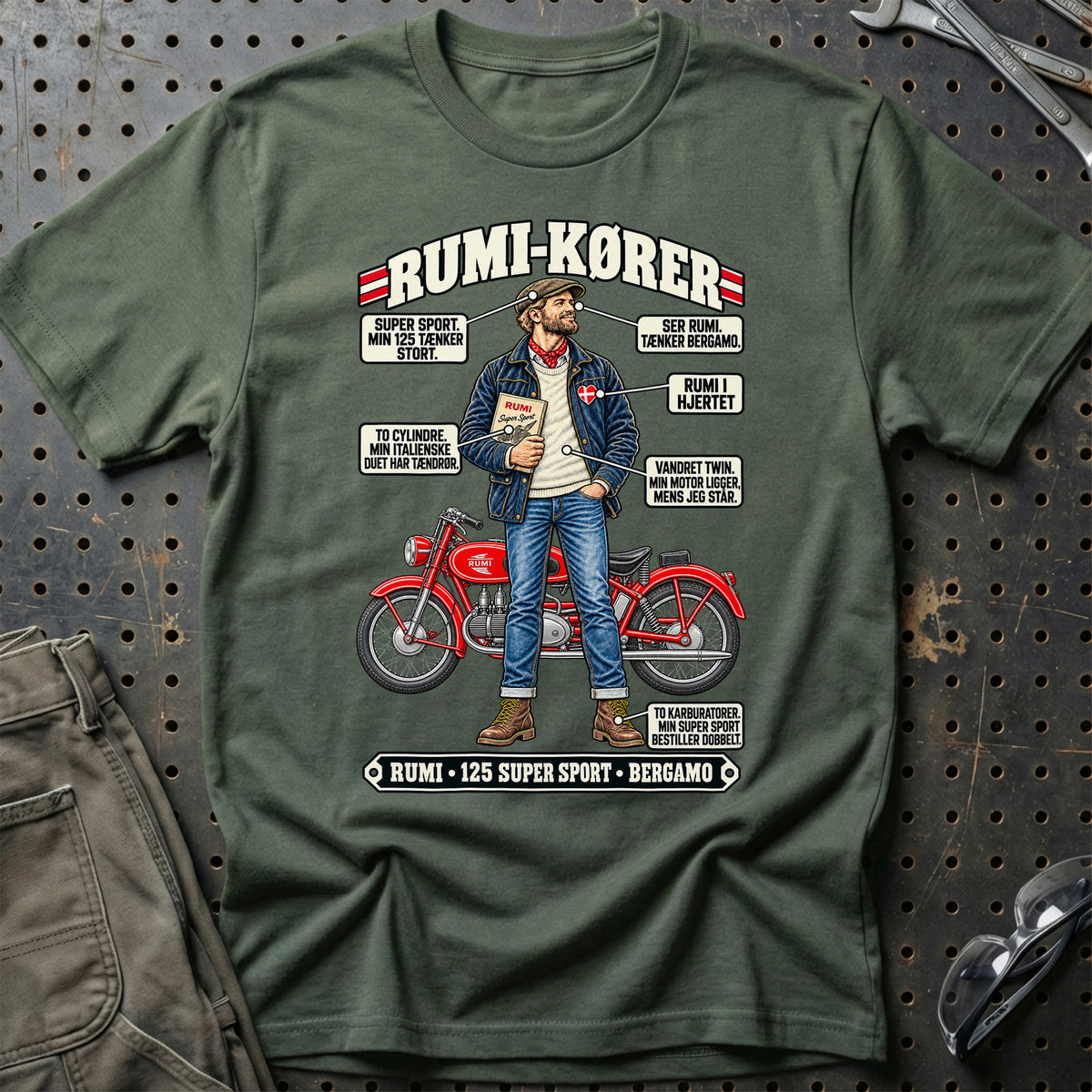 
Rumi-Kører T-Shirt – Grøn Militær