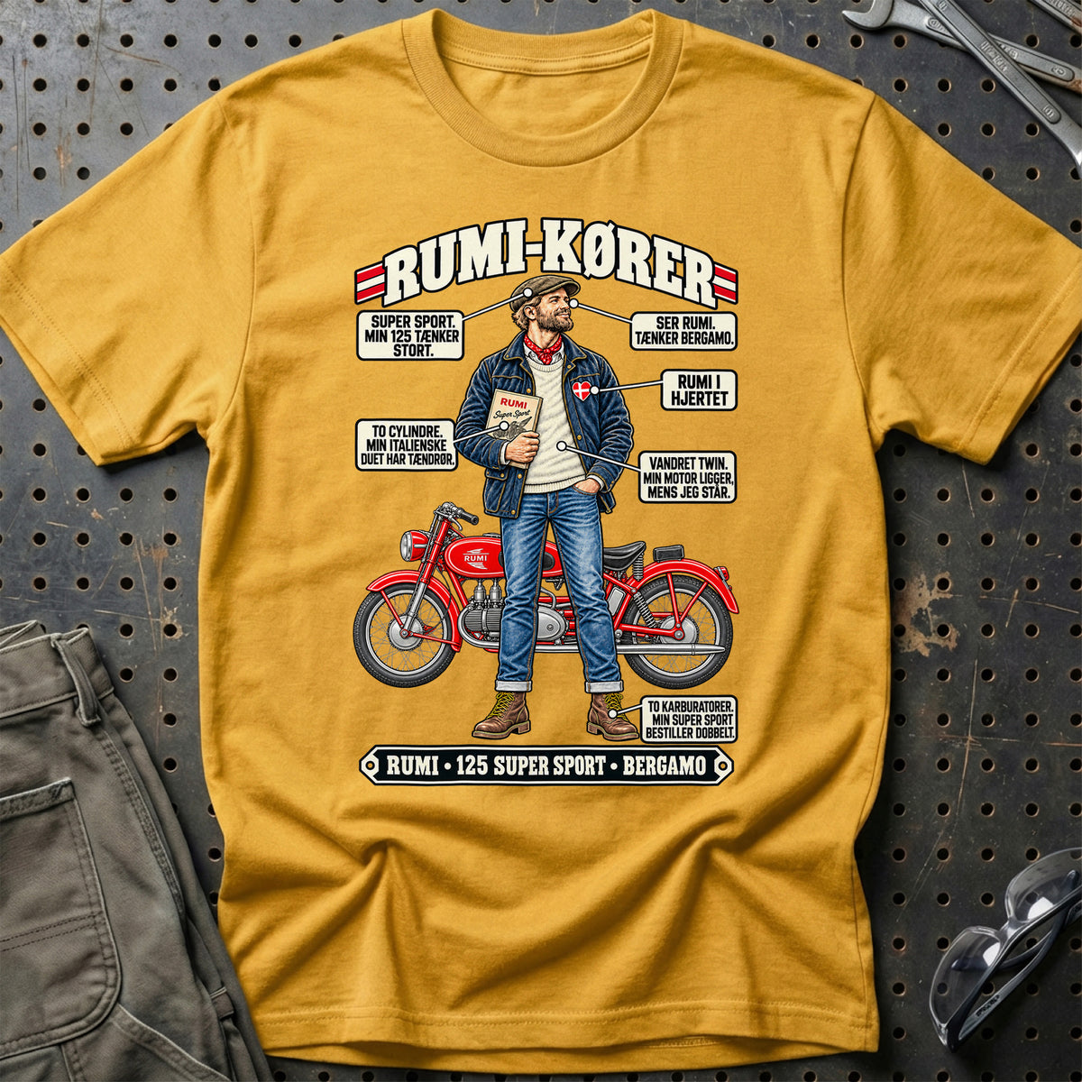 
Rumi-Kører T-Shirt – Guld