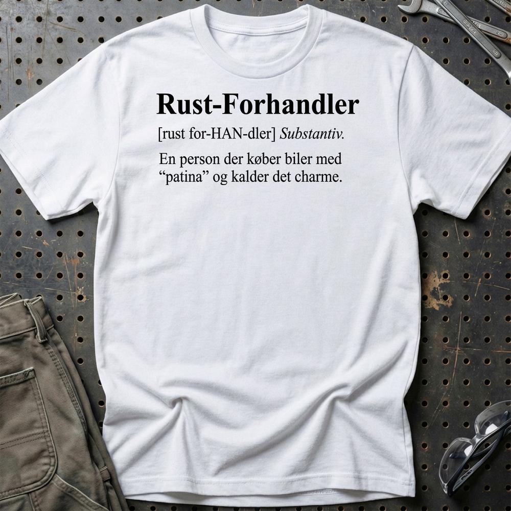Rust-Forhandler T-Shirt-Beklædning-Garage Culture-Hvid-S-Garage Culture Shop- garage - man cave - merchandise