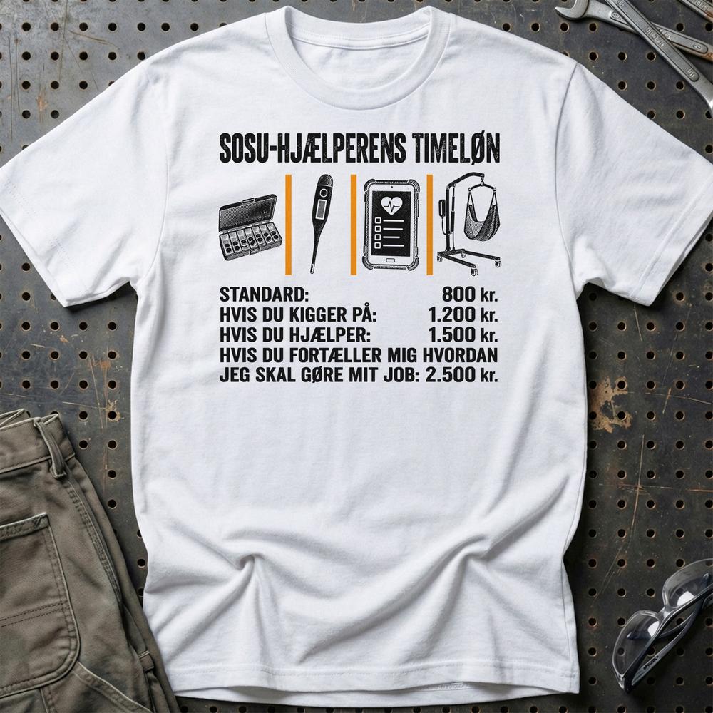 
Produktbillede af SOSU-Hjælperens Timeløn T-Shirt