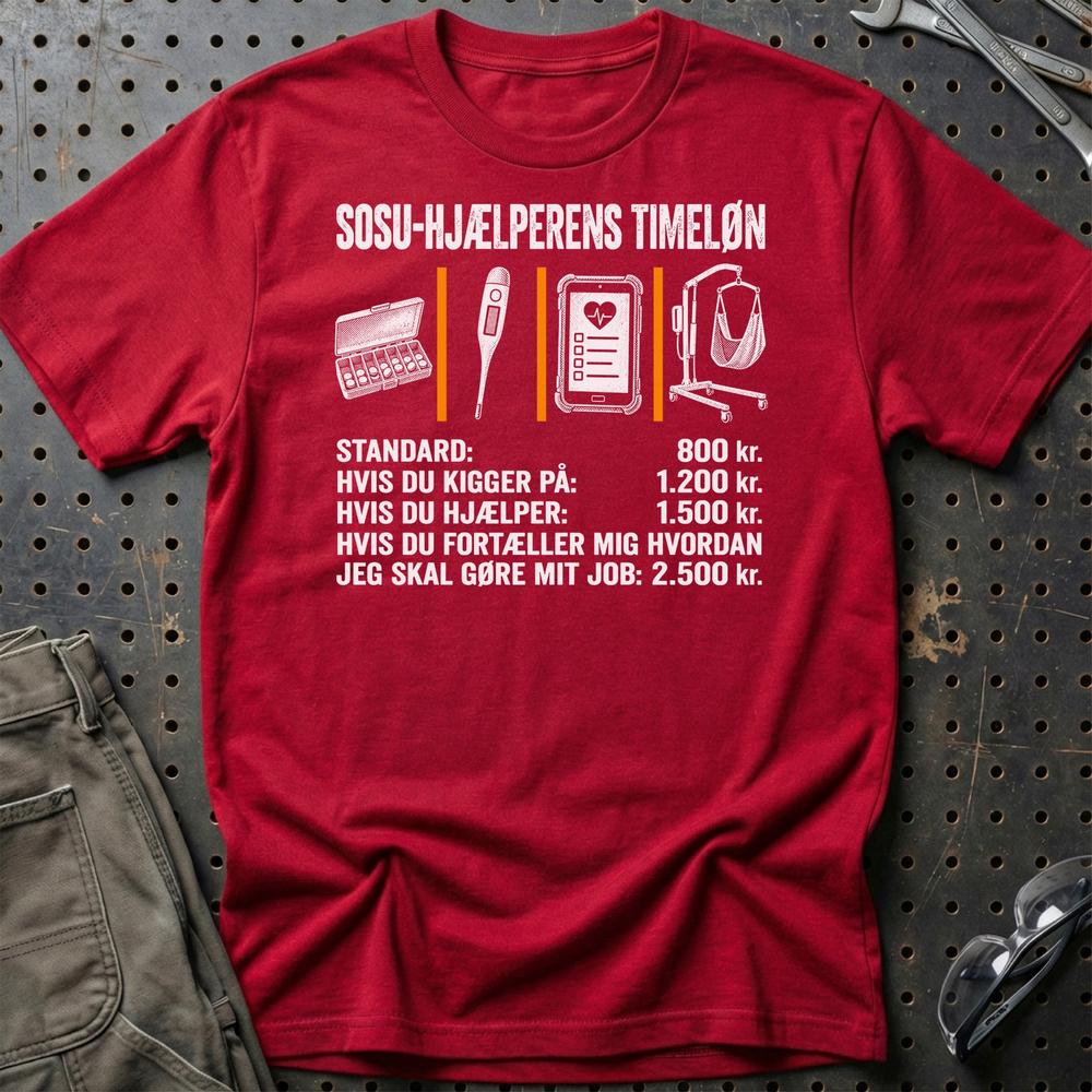 
Produktbillede af SOSU-Hjælperens Timeløn T-Shirt