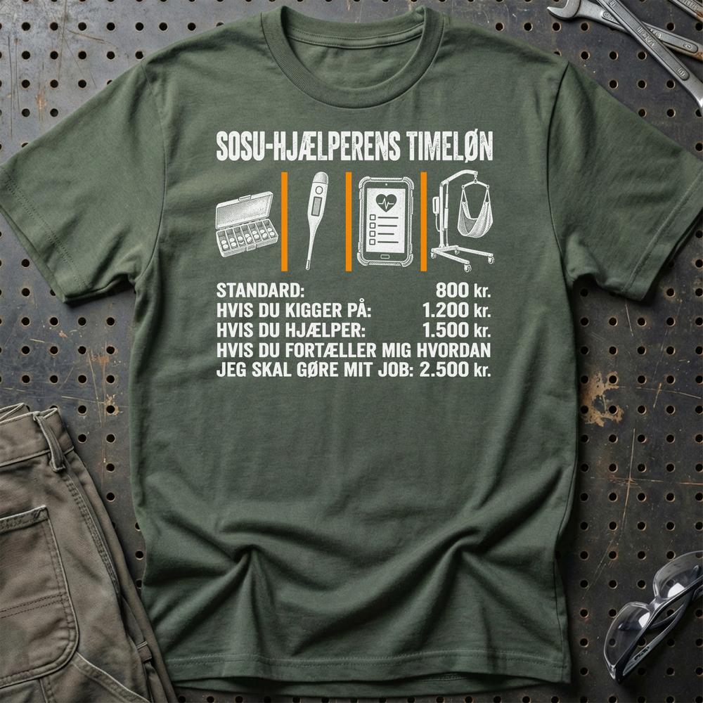 
Produktbillede af SOSU-Hjælperens Timeløn T-Shirt