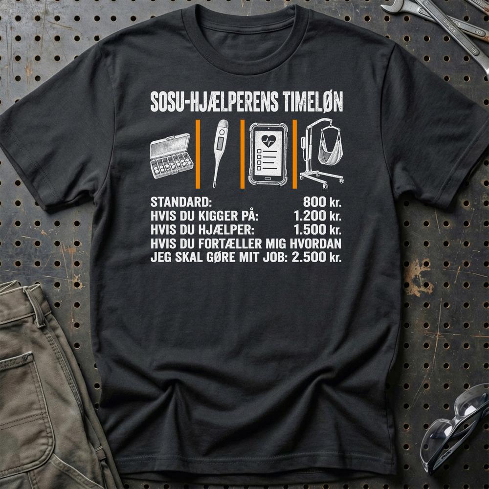 
Produktbillede af SOSU-Hjælperens Timeløn T-Shirt