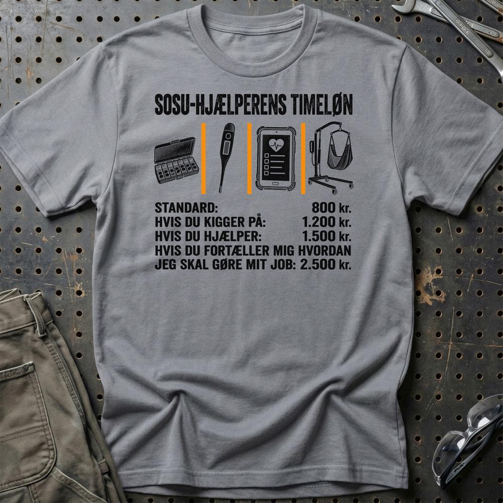 
Produktbillede af SOSU-Hjælperens Timeløn T-Shirt